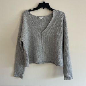 BP Gray V-Neck Sweater